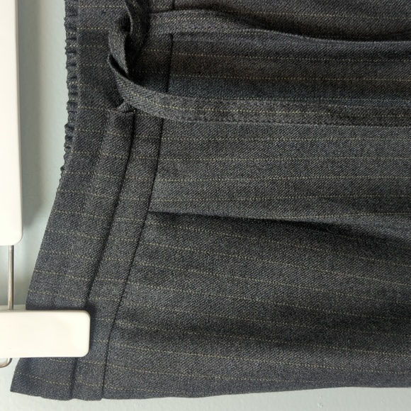 R Label Women's High Waist Straight Leg Dress Pants Gray Size L Pin Stri… - Picture 4 of 11